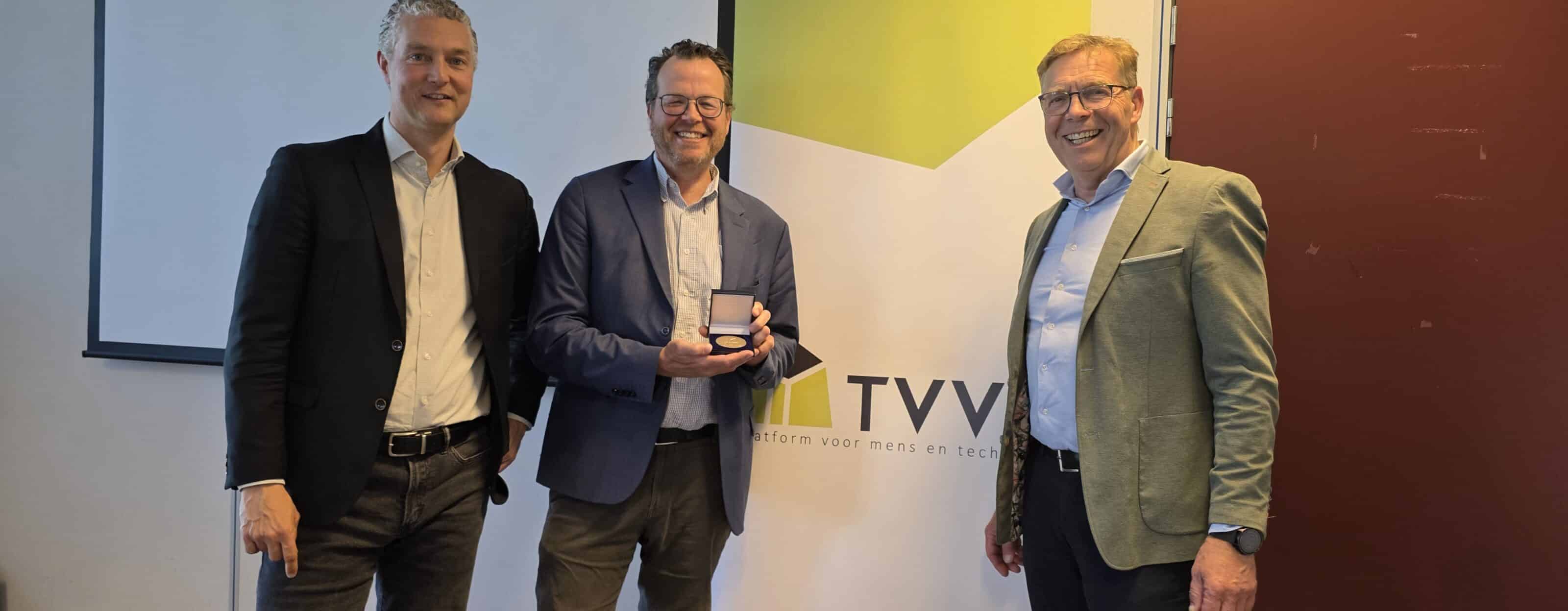 Atze Boerstra ontvangt TVVL Penning