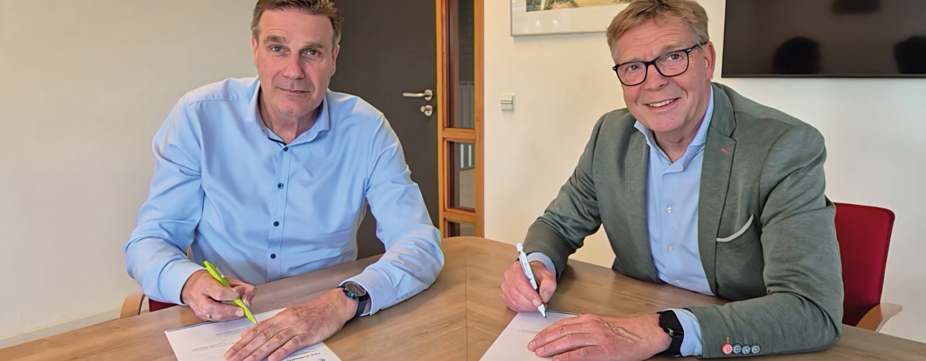John Lens en Dick Dibbits ondertekenen kennispartnerovereenkomst