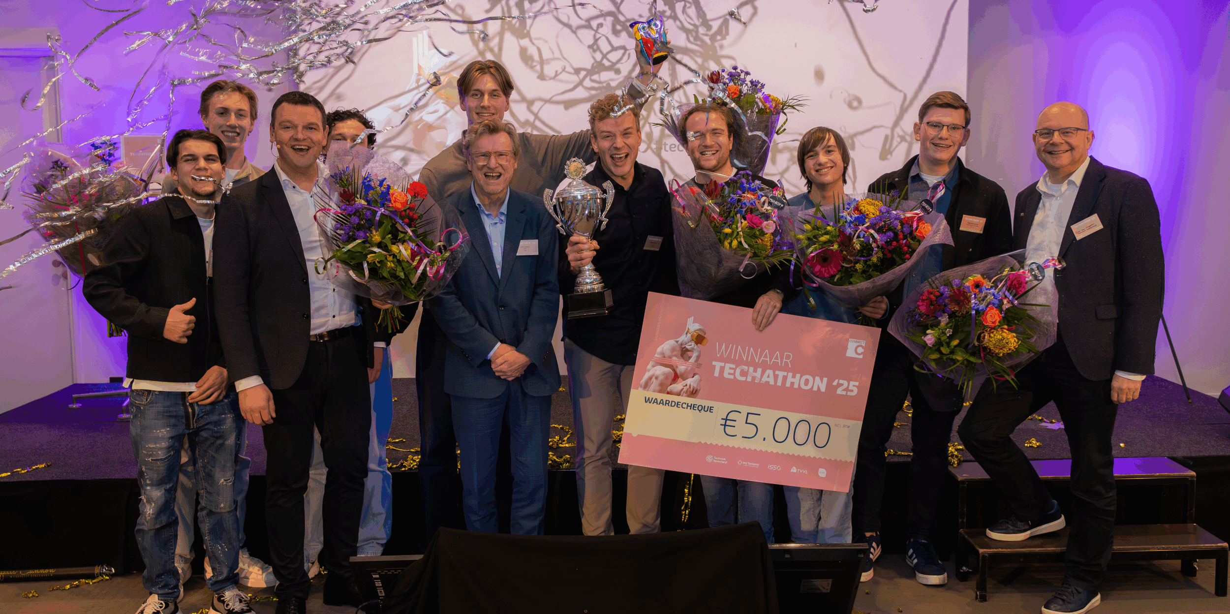 Foto winnende team Techaton 2025